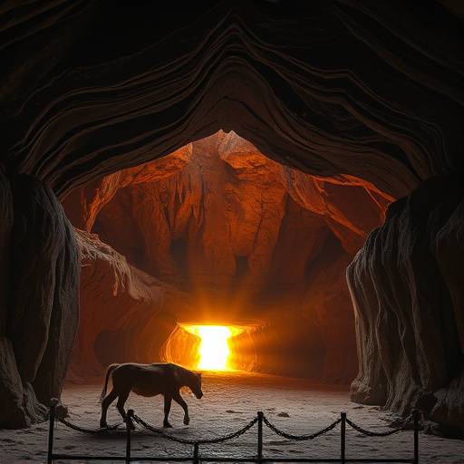 Entrée des grottes de Lascaux, illustrant l'accès au site préhistorique