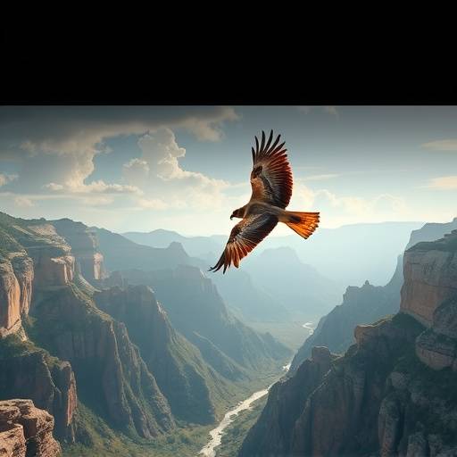 Image de Lieu 2 : Un rapace planant au-dessus des Gorges du Verdon, soulignant la faune locale