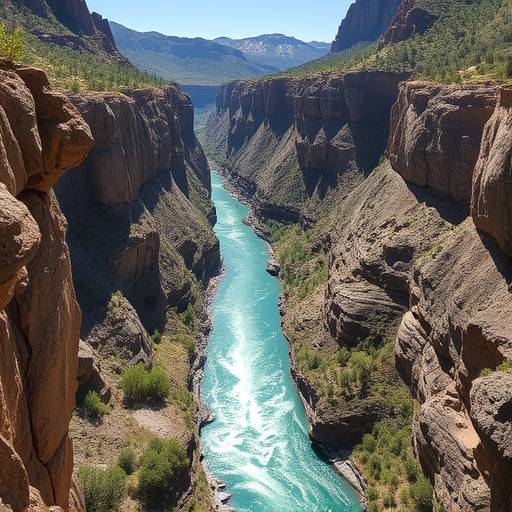 Image de Lieu 2 : Vue plongeante sur les eaux turquoise du Verdon depuis une falaise abrupte